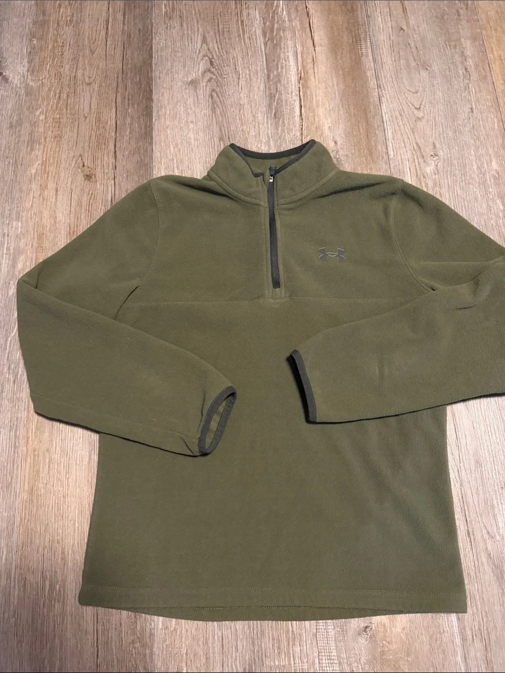 Under Armour Olive Green Quarter-Zip Performance Fleece
